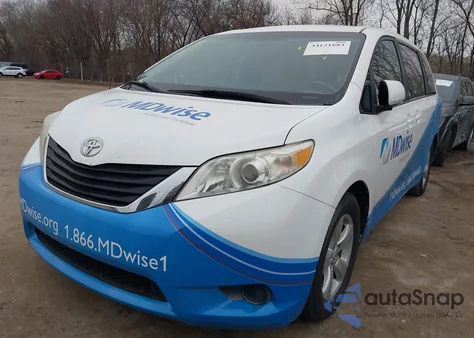 2013 Toyota Sienna Le V6 8 Passenger из США, поврежденный, VIN 5TDKK3DC3DS298183